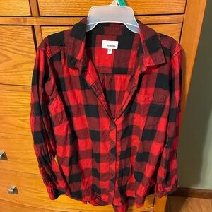 Sonoma Red and Black Buffalo Plaid Shirt